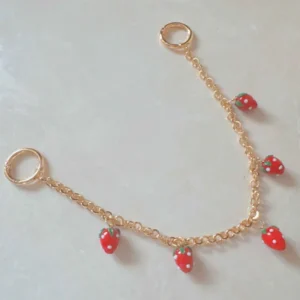 Sweet Strawberry Drops Bag Charm