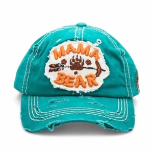 MAMA Bear Embroidered Vintage Cotton Cap