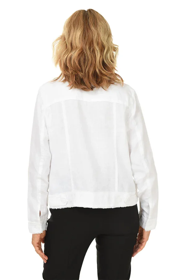 Frayed Linen Jacket - Image 4