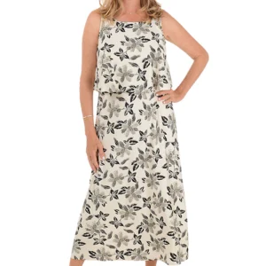 Tiger Lilies Popover Sleeveless Maxi Dress