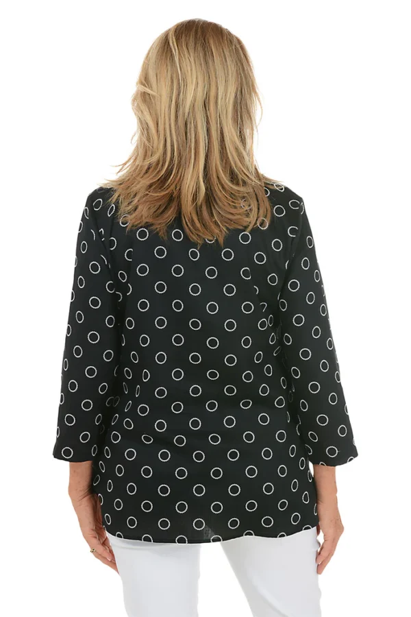 Black And White Bubbles Carolina Shirt Jacket - Image 2