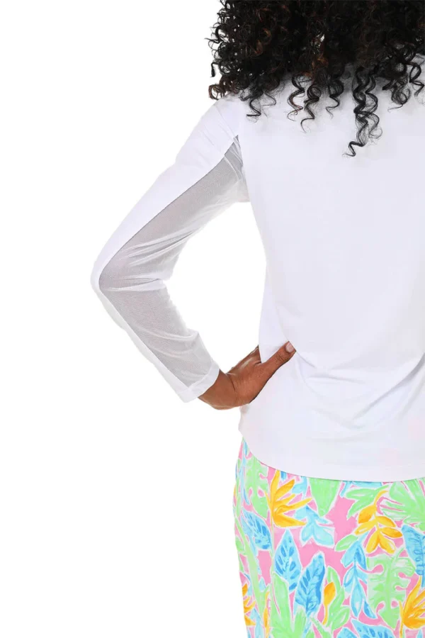 Mesh Crew Neck UPF50+ Sun Shirt - Image 4