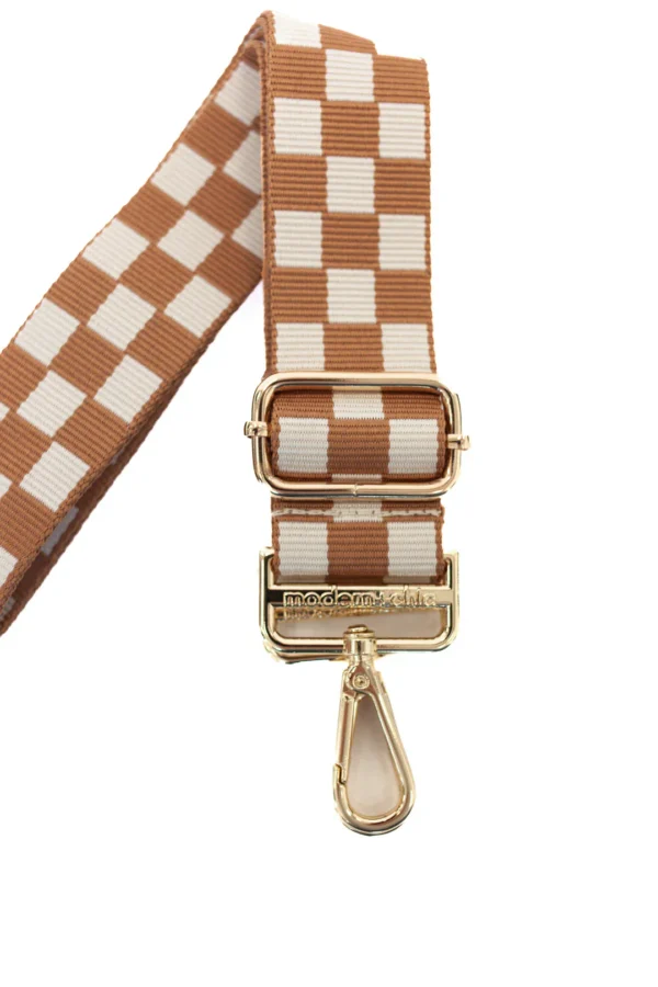 Lizzie Checkered Adjustable Bag Strap - Image 2