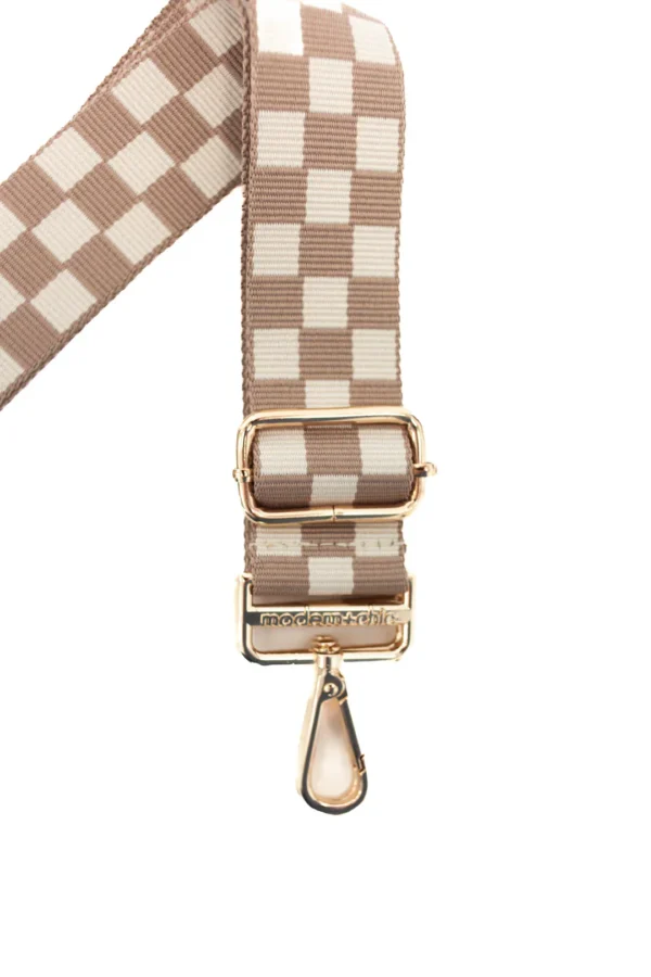 Lizzie Checkered Adjustable Bag Strap - Image 3