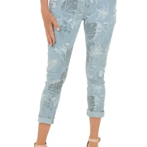 Silver Leaves Jegging