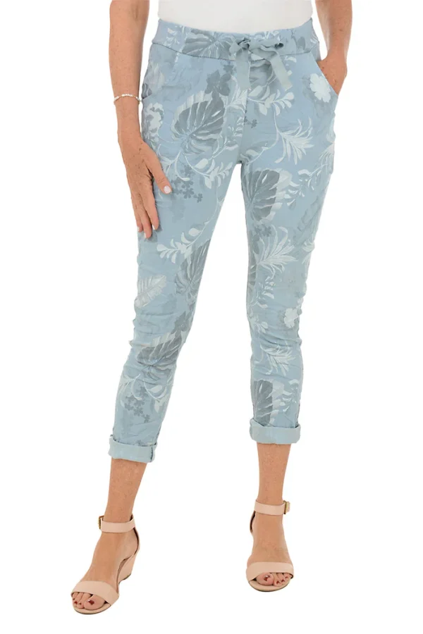 Silver Leaves Jegging