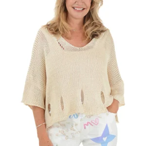 Open Knit Slouchy Sweater