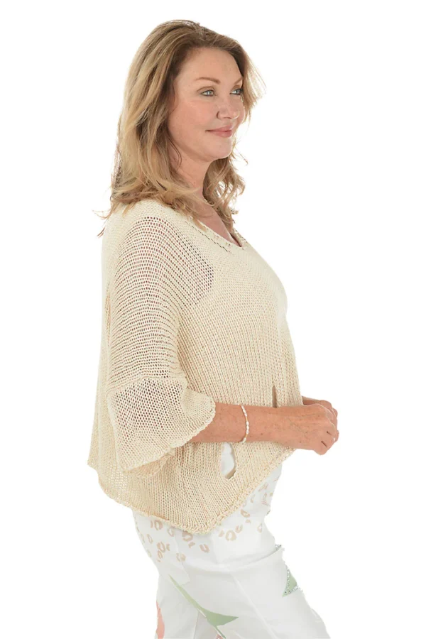 Open Knit Slouchy Sweater - Image 3