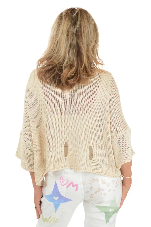 Open Knit Slouchy Sweater - Image 2